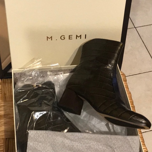 New M.Gemi Boots Olive Green - Picture 3 of 13